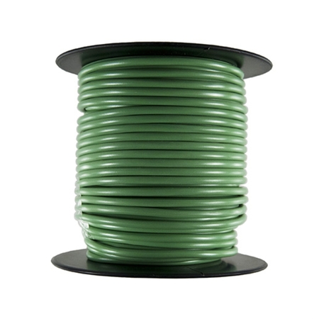 THE BEST CONNECTION Primary Wire - Rated 80Â°C 14 AWG, Green 100 Ft. 145C